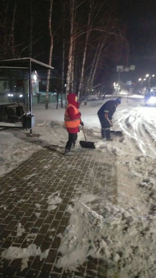 В Нурлатском районе ведут активную борьбу со снегопадом