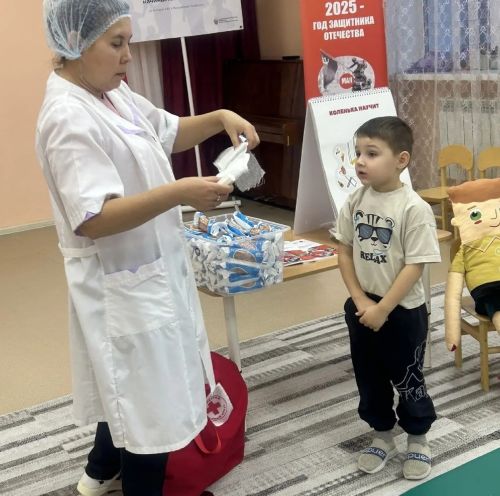 В детском саду «Росинка» Нурлата стартовал проект по обучению детей основам первой помощи