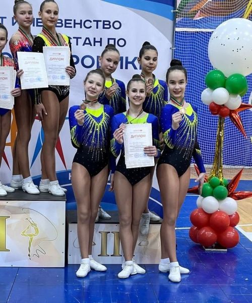Чемпионат Татарстана по спортивной аэробике: успехи юных спортсменов из Нурлата