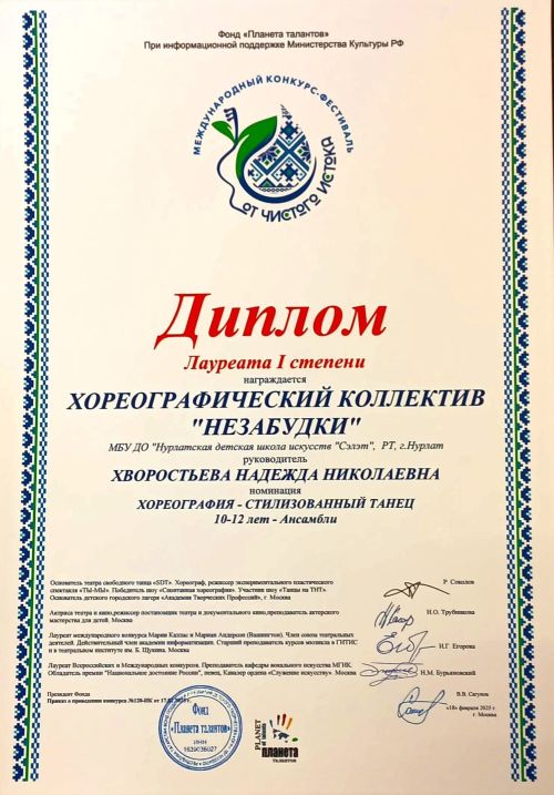 «Незабудки» из Нурлата покорили Москву: победа на международном фестивале!