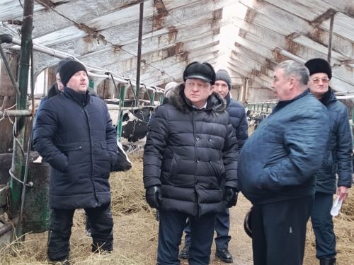 Дамир Ишкинеев посетил хозяйства Фаниля и Фаниса Гарифуллиных в Староальметьевском сельском поселении