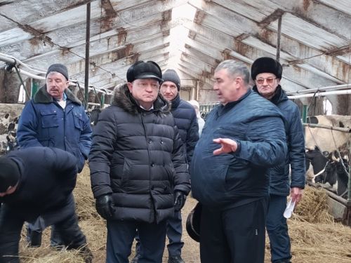 Дамир Ишкинеев посетил хозяйства Фаниля и Фаниса Гарифуллиных в Староальметьевском сельском поселении