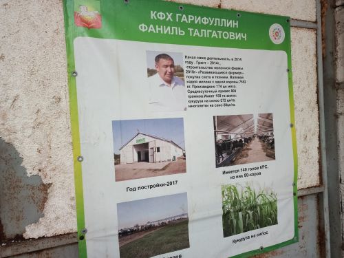 Дамир Ишкинеев посетил хозяйства Фаниля и Фаниса Гарифуллиных в Староальметьевском сельском поселении