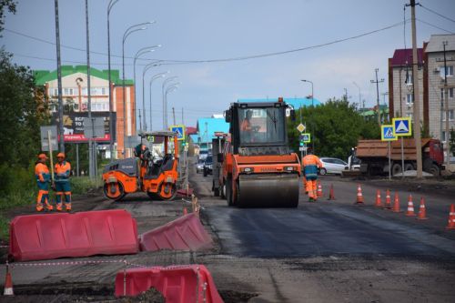 В Нурлате активно ведутся дорожные работы на объездной и городских улицах