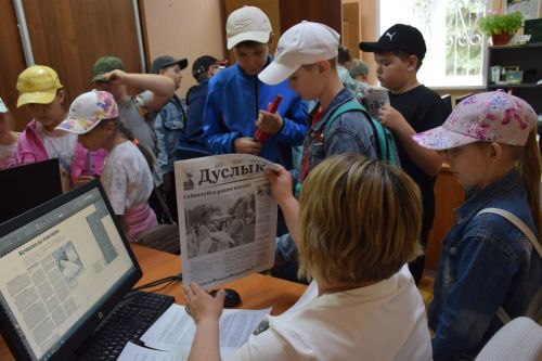 Юные патриоты Егоркинской школы побывали в «Нурлат-информе»