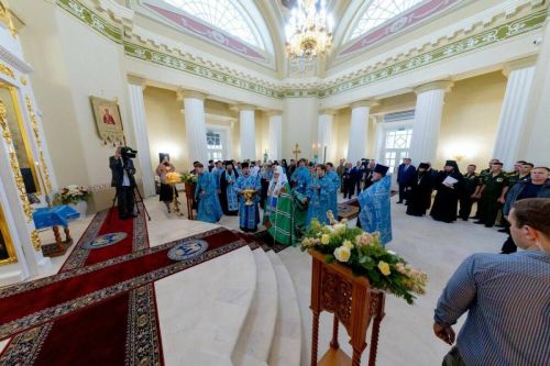 Патриарх Кирилл освятил восстановленный храм Спаса Нерукотворного в Татарстане