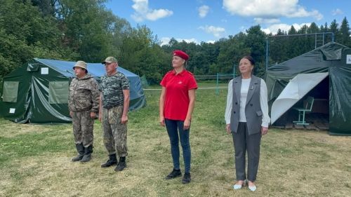 В Нурлатском районе торжественно открыли палаточный лагерь «Ратный сбор — Юнармеец»