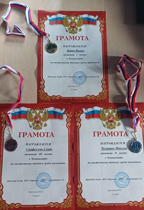 Нурлатские подростки взяли ракетки: в лагере «Заречный» прошел чемпионат по настольному теннису