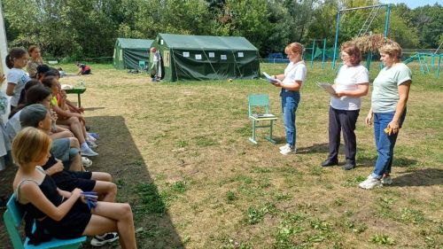 В палаточном лагере «Ратный сбор — Юнармеец» прошла квест-игра «Квестландия»