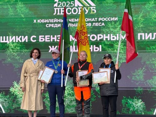 Чемпионат России «Лесоруб-2025»: команда Татарстана с нурлатскими лесниками стала абсолютными чемпионами