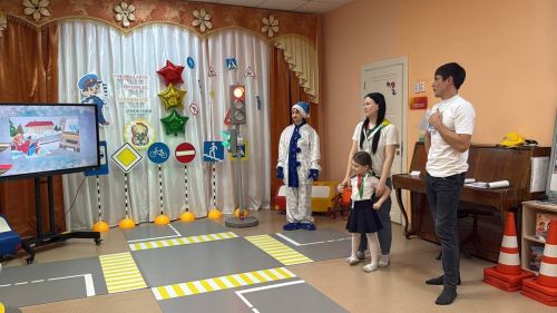Зимняя дорога не страшна: в нурлатском детском саду «Солнышко» родители и дети учили ПДД вместе