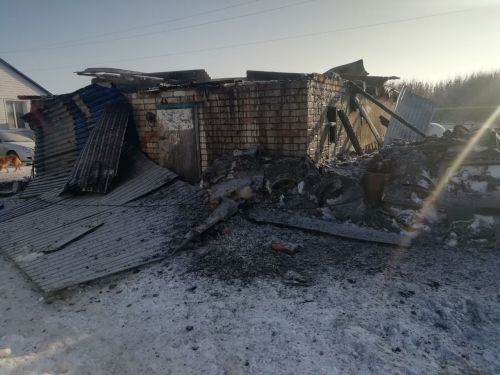 В Нурлатском районе ликвидирован пожар в частном гараже