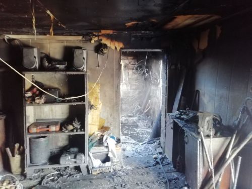В Нурлатском районе ликвидирован пожар в частном гараже