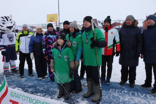 В Нурлате завершился фестиваль «Папа, мама, я – хоккейная семья»