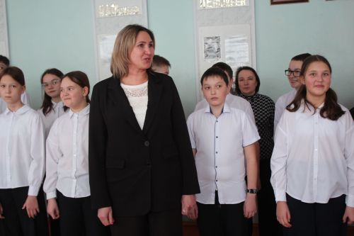 Ученики Егоркинской школы вступили в ряды Юнармии