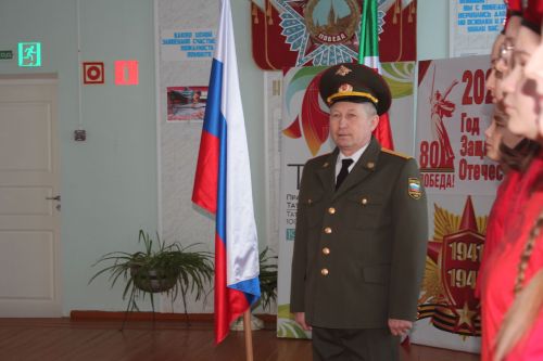 Ученики Егоркинской школы вступили в ряды Юнармии