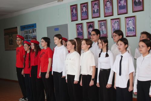 Ученики Егоркинской школы вступили в ряды Юнармии