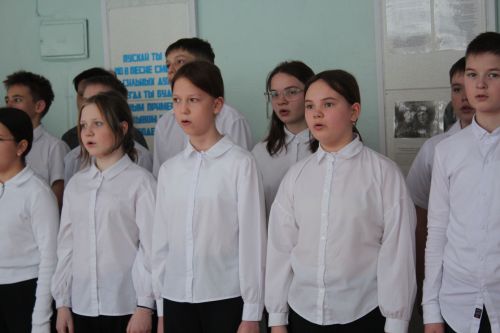 Ученики Егоркинской школы вступили в ряды Юнармии