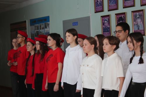 Ученики Егоркинской школы вступили в ряды Юнармии