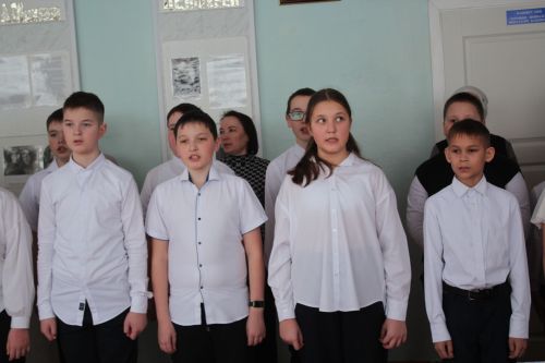 Ученики Егоркинской школы вступили в ряды Юнармии