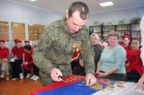 Бойцы СВО стали гостями «Классной встречи» в Егоркинской школе