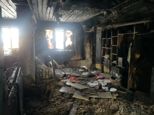 Пожар в Нурлате: огонь уничтожил второй этаж частного дома