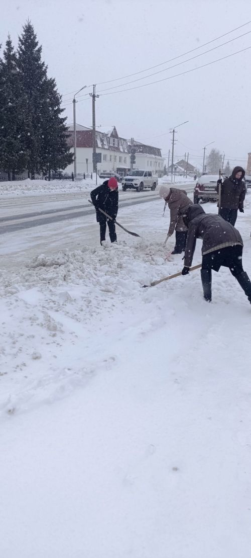 Нурлаттан “Гармония” үзәге хезмәткәрләре бердәм булып кар көрәргә чыкты