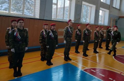 В школе №4 Нурлата прошел смотр строя и песни «Красив в строю, силен в бою!»