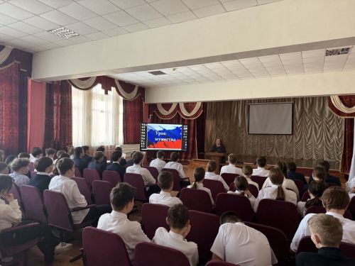 В гимназии Нурлата прошел урок мужества, посвященный воину-интернационалисту Рафису Мингалееву