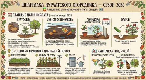 Шпаргалка Нурлатского Огородника — Сезон 2026