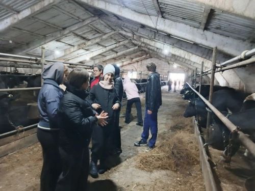 Школьники Егоркинской школы увидели ферму будущего на МТФ «Аграрий»