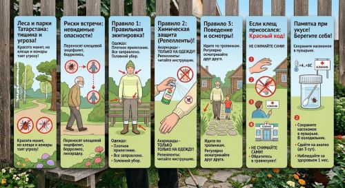 Роспотребнадзор РТ: как защититься от клещей и комаров в лесу