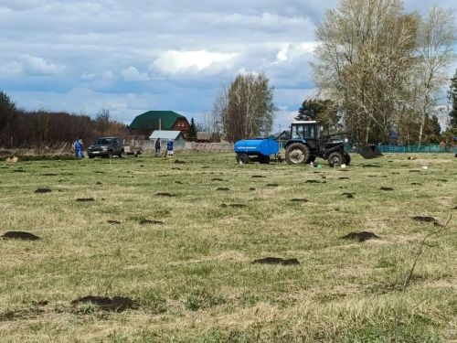 В селе Степное Озеро заложили новый парк