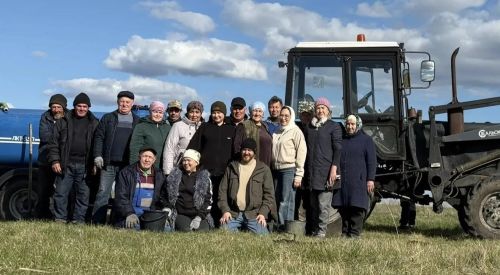 В селе Степное Озеро заложили новый парк