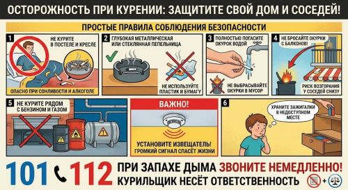 Осторожность при курении: как не сжечь свой дом и соседей