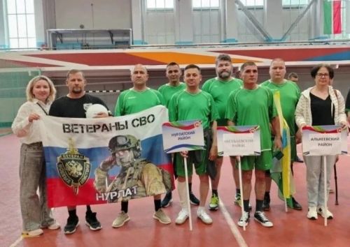 Нурлатские ветераны СВО одержали победу в волейбольном матче в рамках Кубка Раиса Татарстана