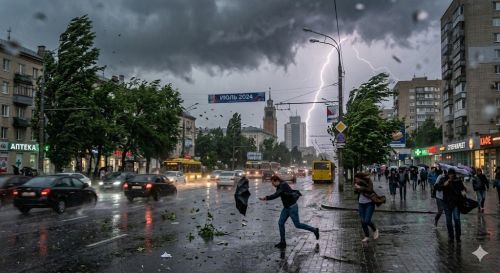 Сильный ветер и гроза ожидаются в Татарстане 18 июня