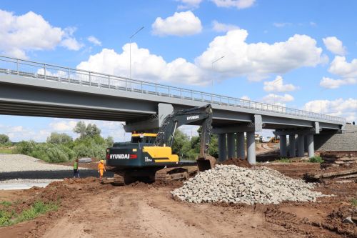 Реконструкция моста через реку Большой Черемшан возле деревни Урняк завершена на 90 процентов