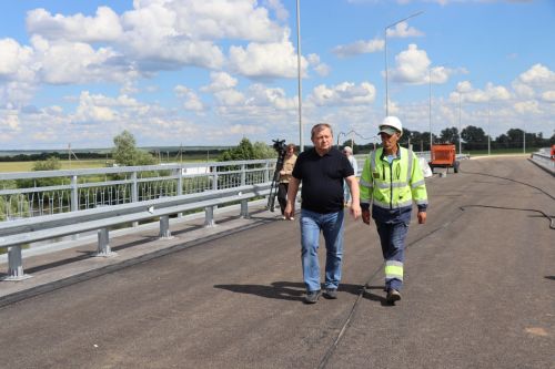 Реконструкция моста через реку Большой Черемшан возле деревни Урняк завершена на 90 процентов