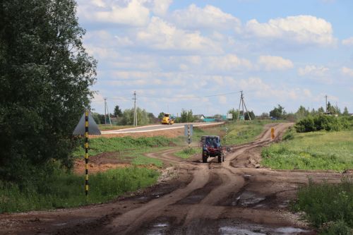 Реконструкция моста через реку Большой Черемшан возле деревни Урняк завершена на 90 процентов
