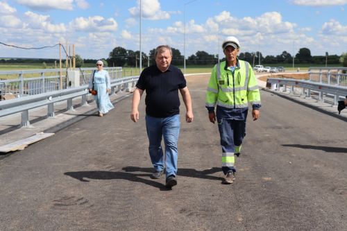 Реконструкция моста через реку Большой Черемшан возле деревни Урняк завершена на 90 процентов