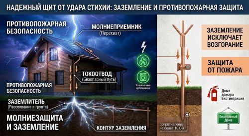 Молниезащита и заземление: надежный щит от удара стихии