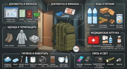 Экстренный набор на случай атаки БПЛА: что должно быть в рюкзаке