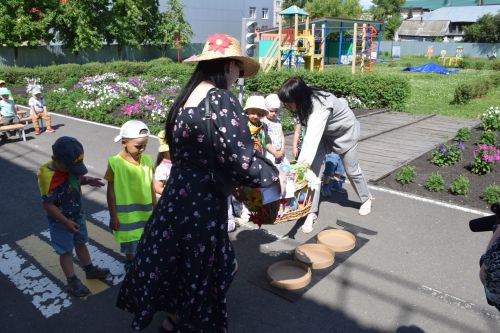 В детском саду «Солнышко» прошло мероприятие по безопасности дорожного движения