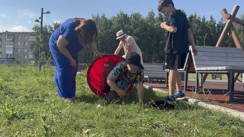 Спортивный праздник «Летняя карусель» прошел в сквере Нефтяник