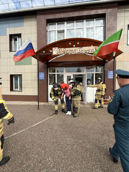 В детском саду «Шатлык» прошли пожарно-тактические учения
