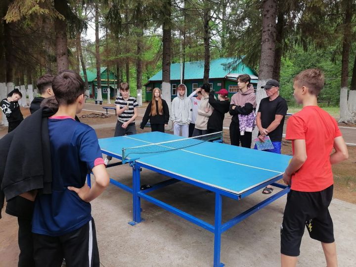 В детском оздоровительном лагере «Заречный» состоялся турнир по настольному теннису