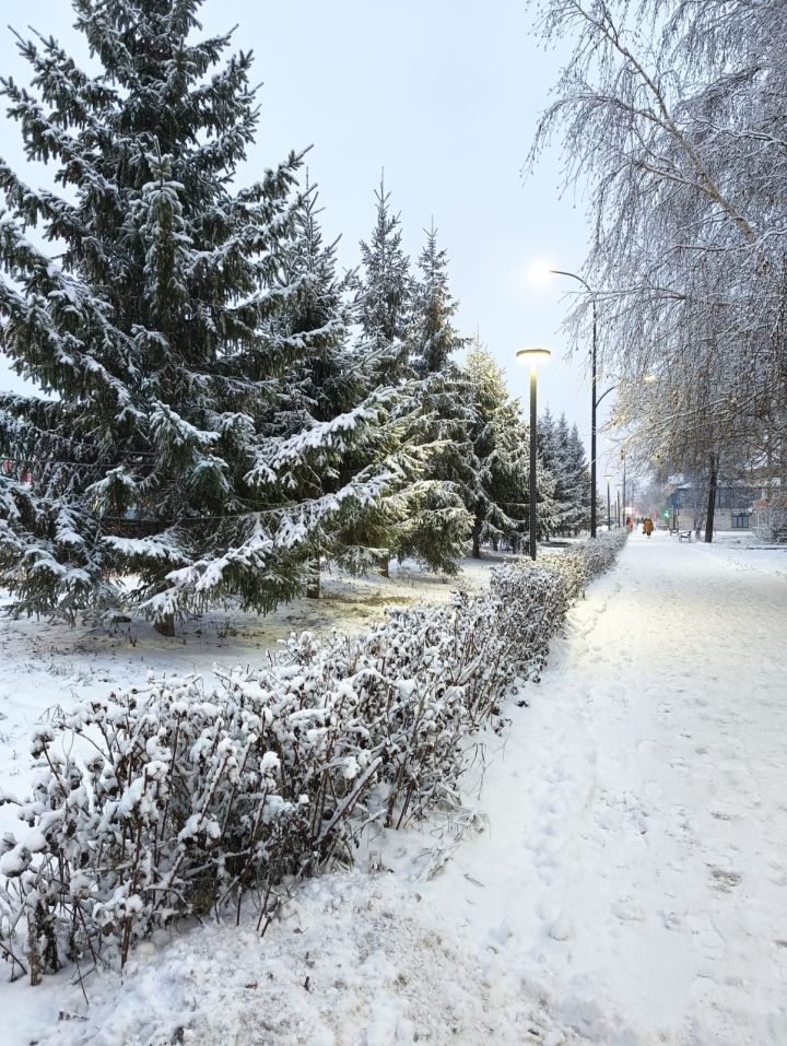 В Нурлате завтра снова обещают мокрый снег, метель