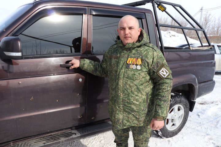 Раис Ахметшин, чтобы приехать в Нурлат в отпуск из зоны СВО на автомобиле, преодолел 1730 км пути