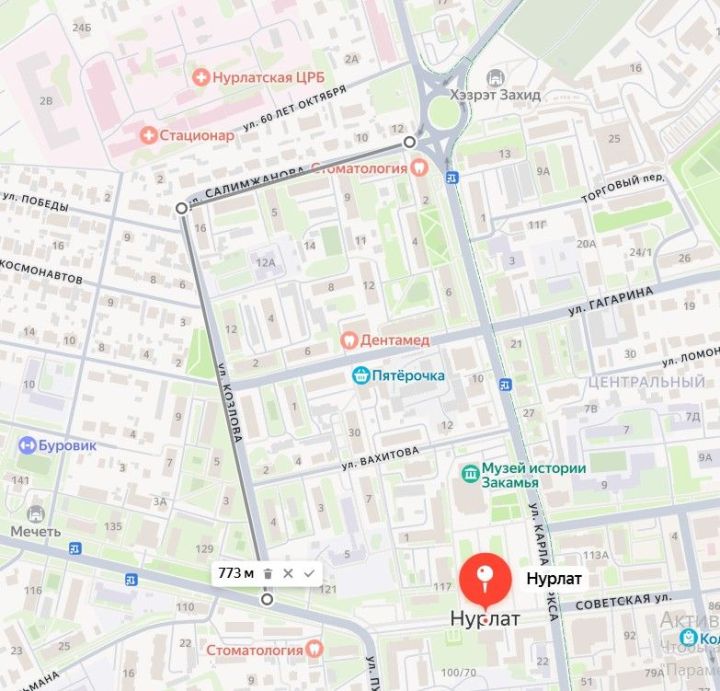 В Нурлате снова перекроют проезд по двум улицам
